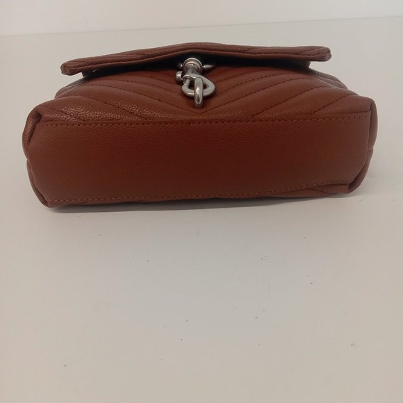 Rebecca Minkoff Edie Chevron Crossbody Bag - Tobacco - Picture 7 of 13